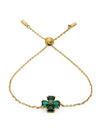 Idyllia Clover Charm Bracelet Gold Green - SWAROVSKI - BALAAN 2