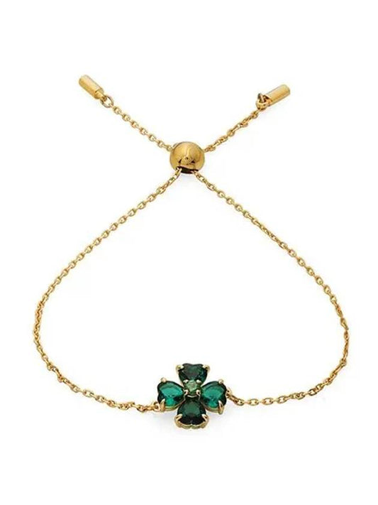 Idyllia Clover Charm Bracelet Gold Green - SWAROVSKI - BALAAN 2