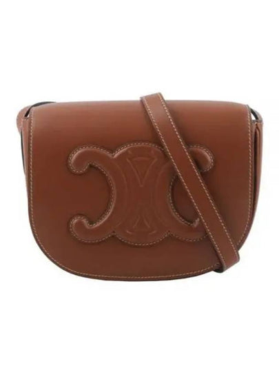 Folco Cuir Triomphe Calfskin Cross Bag Tan - CELINE - BALAAN 2