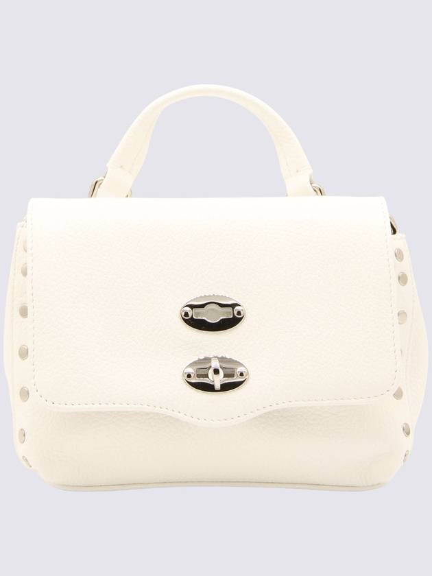 Women's Baby Daily Postina Leather Mini Tote Bag White - ZANELLATO - BALAAN 2