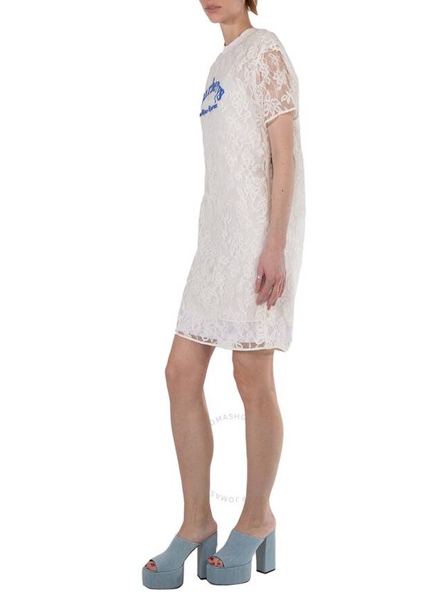 Burberry Ladies Natural, White Lace Dress, Brand Size 10 (US Size 8) - BURBERRY - BALAAN 2