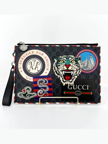 GG Supreme Night Courier Clutch Bag 496346 - GUCCI - BALAAN 1