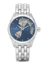 Women's Jazzmaster Open Heart Metal Watch Blue Silver - HAMILTON - BALAAN 2