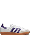 Samba OG Leather Low Top Sneakers Purple Cloud White - ADIDAS - BALAAN 1