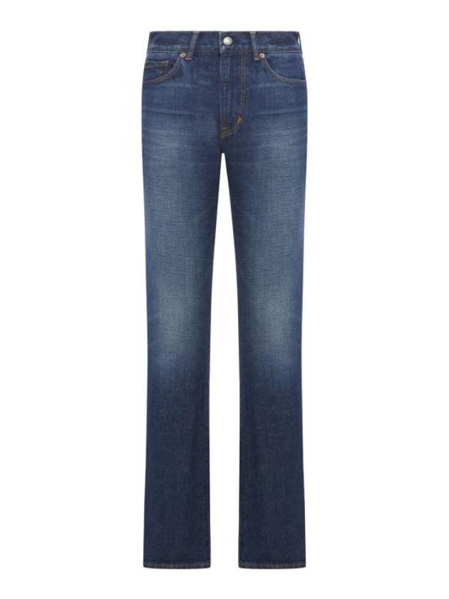 Denim Straight Pants PAD114DEX222HB772 MID BLUE - TOM FORD - BALAAN 1