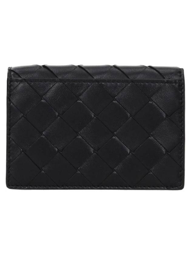 Intrecciato Flap Business Card Wallet Black - BOTTEGA VENETA - BALAAN 4