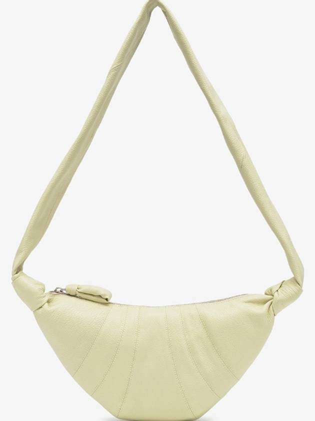 Soft Grained Leather Small Croissant Crossbody Bag Dusty Yellow - LEMAIRE - BALAAN 3