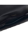 Matelasse Envelope Flap Satin Clutch Bag Black - SAINT LAURENT - BALAAN 9