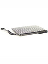 JC Monogram Silver Black Glitter Leather FARA Hand Strap Clutch - JIMMY CHOO - BALAAN 3