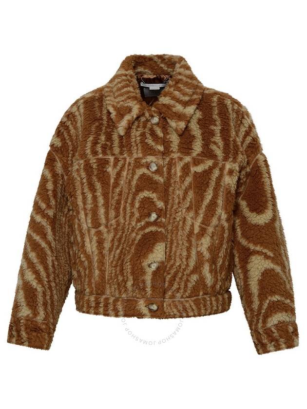 WOODGRAIN Teddy Jacket 6800673CJ903 2615 CAMEL CREAM B0110820430 - STELLA MCCARTNEY - BALAAN 2