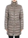 Women's Maria Full Zip Up Padding Dove Grey - HERNO - BALAAN 3