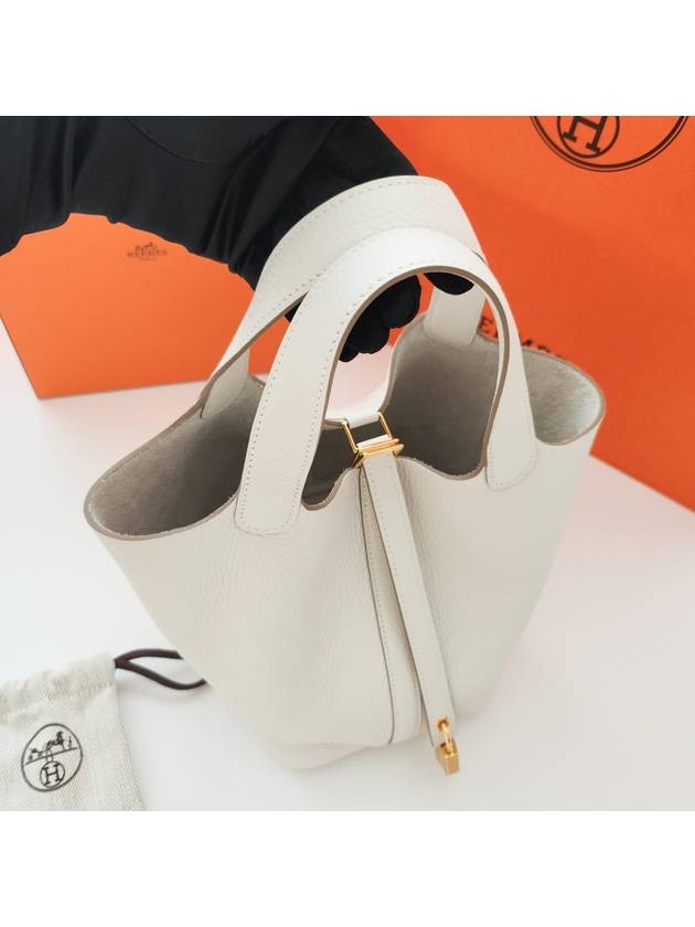 Picotin Lock 18 Tote Bag Etoupe - HERMES - BALAAN 4