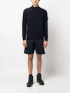 Wappen Patch Button Knit Top Navy - STONE ISLAND - BALAAN 3