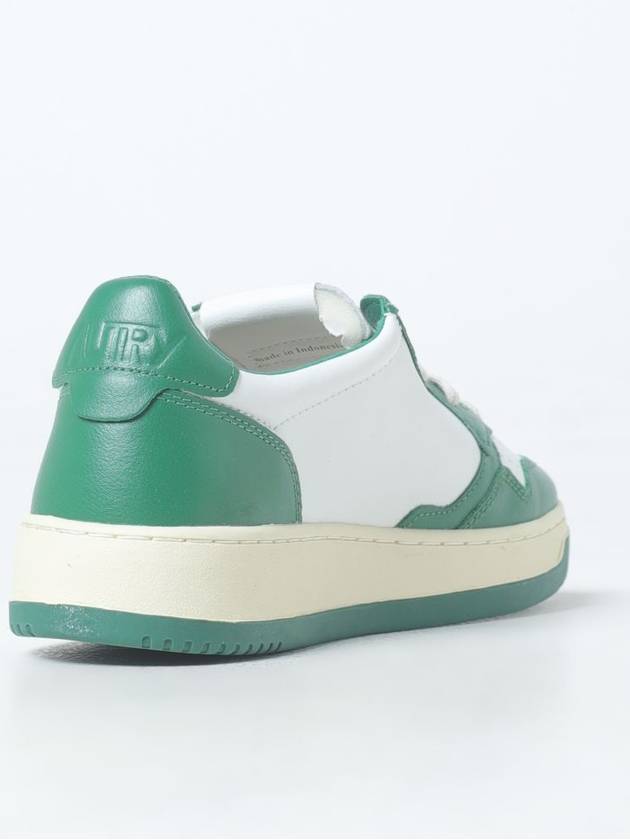 Men's Medalist Leather Low Top Sneakers Green - AUTRY - BALAAN 4