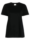 Vidal Embroidered Logo Cotton Short Sleeve T-Shirt Black - ISABEL MARANT - BALAAN 2