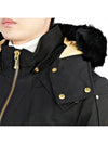 Gold Ballistic Bomber Jacket Black Fox Fur Black - MOOSE KNUCKLES - BALAAN 7