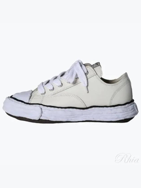 23 OG Sole Leather Low Top Sneakers White - MAISON MIHARA YASUHIRO - BALAAN 2