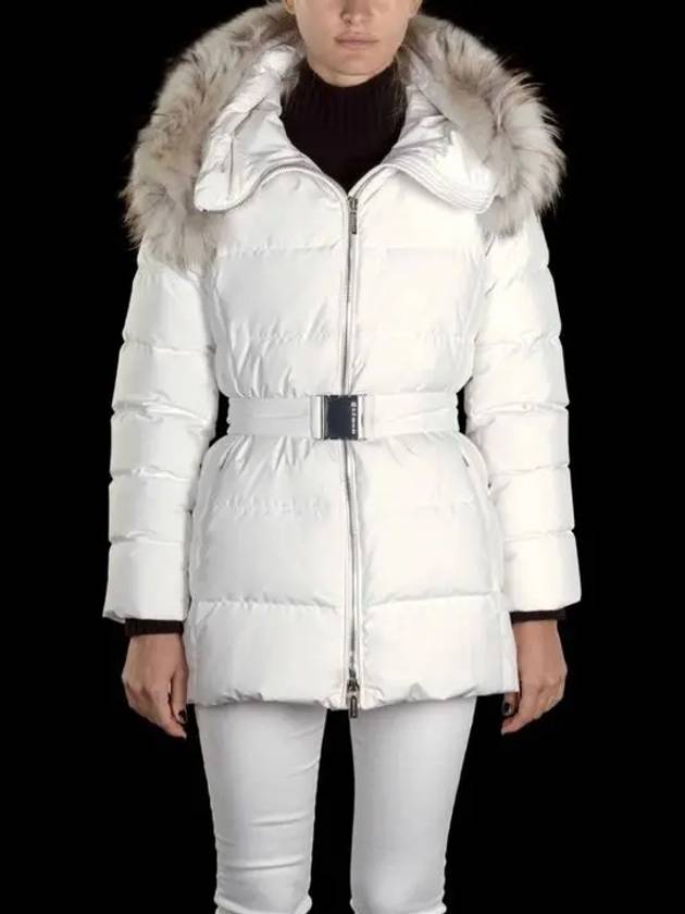 Women s White Akari Goose Down Puffer Jacket AKARISTPU0111 - MOORER - BALAAN 5