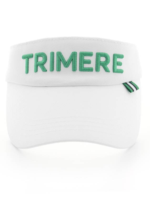 Font logo sun visor UNISEX WHITE TMFHC60211 - TRIMERE - BALAAN 1