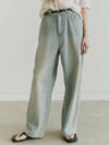 Damaged Striped Denim Wide Pants Light Blue - NOIRER - BALAAN 3