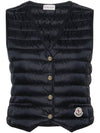 Women's Down Vest Night Blue - MONCLER - BALAAN 1