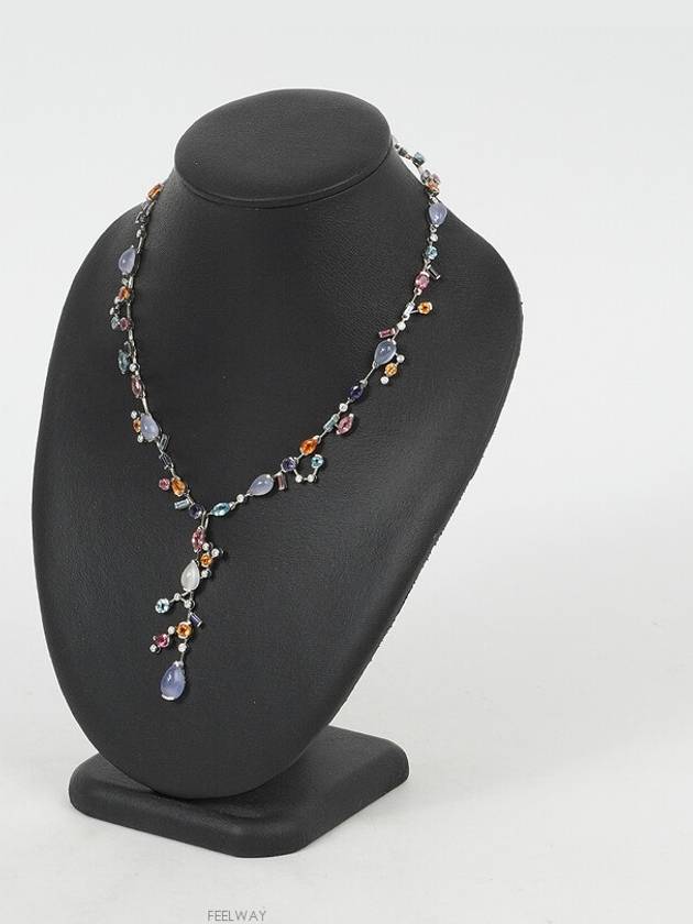 Meli Melo Diamond Multicolor Jam Stone Necklace 74367 - CARTIER - BALAAN 4