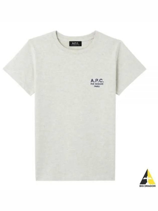 Denise Embroidered Logo Short Sleeve T-shirt Ecru - A.P.C. - BALAAN 2