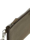 embossed logo leather clutch bag - FENDI - BALAAN.