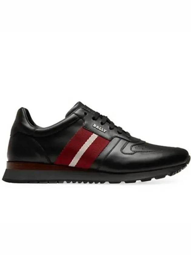 Men's Astel Leather Low Top Sneakers Black - BALLY - BALAAN 2