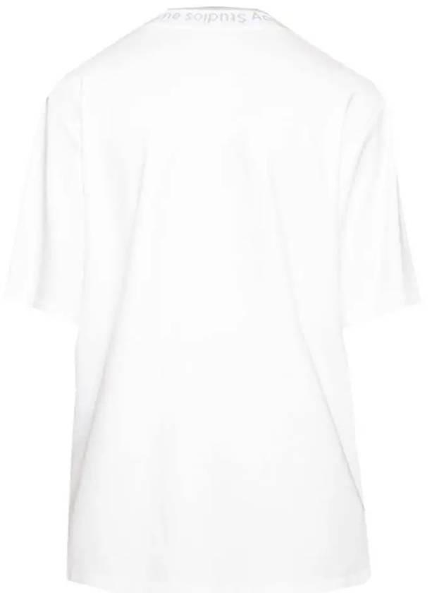 Studios Neck Logo Short Sleeve T-Shirt White - ACNE STUDIOS - BALAAN 4