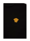 Embroidered Logo Polo Shirt Black - VERSACE - BALAAN 5