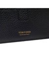 Logo Leather Half Wallet Black - TOM FORD - BALAAN 6