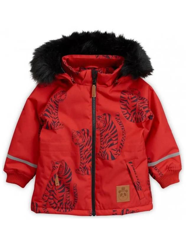 Kids Tiger Red Parka Jacket 19710116 42 - MINI RODINI - BALAAN 5