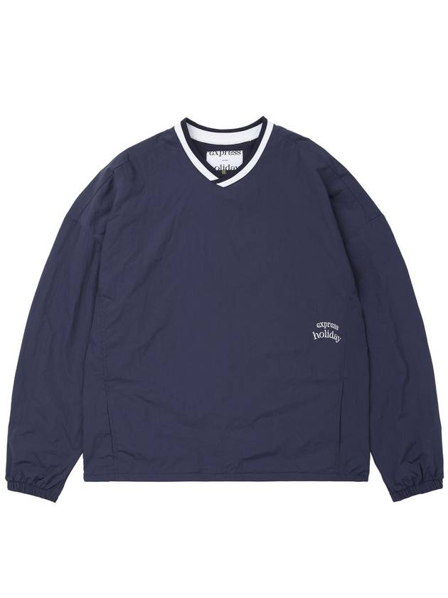 Dynamic Nylon Pullover Sweatshirt Navy - EXPRESSHOLIDAY - BALAAN 1