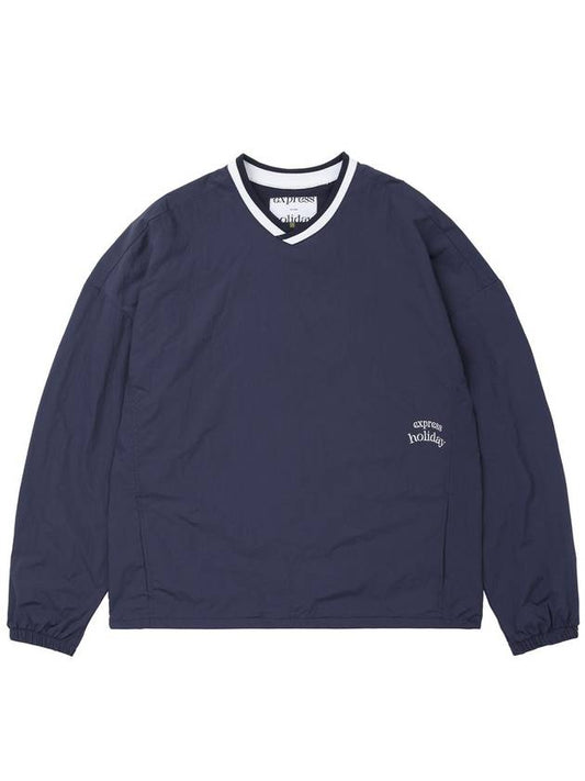 Dynamic Nylon Pullover Sweatshirt Navy - EXPRESSHOLIDAY - BALAAN 2