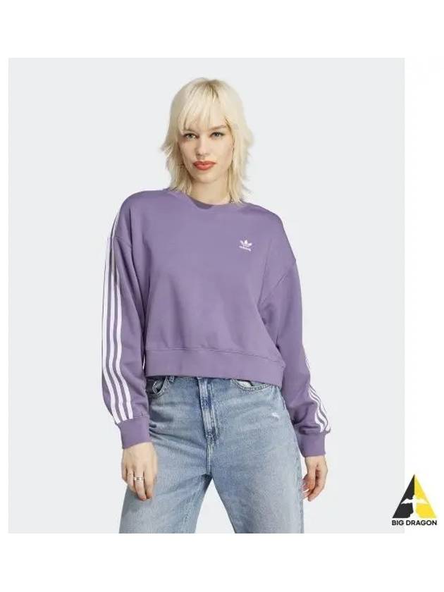 adidas 3S Sweatshirt Purple IK6483 - ADIDAS - BALAAN 1