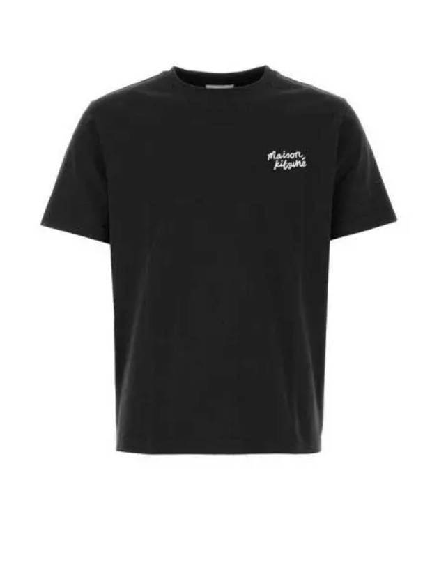 Handwriting Comfort Short Sleeve T-Shirt Black - MAISON KITSUNE - BALAAN 2