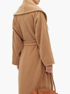 Rienza Cashmere Belt Single Coat Camel - MAX MARA - BALAAN.