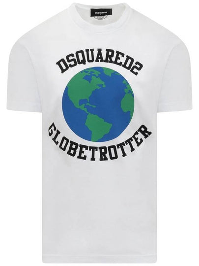 Globetrotter short sleeve t-shirt white - DSQUARED2 - BALAAN 2