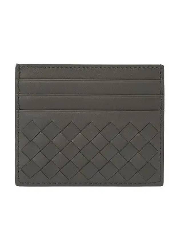 Intrecciato Classic Card Wallet Dark Grey - BOTTEGA VENETA - BALAAN 3