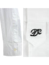 slim fit long sleeve shirt white - DSQUARED2 - BALAAN 6