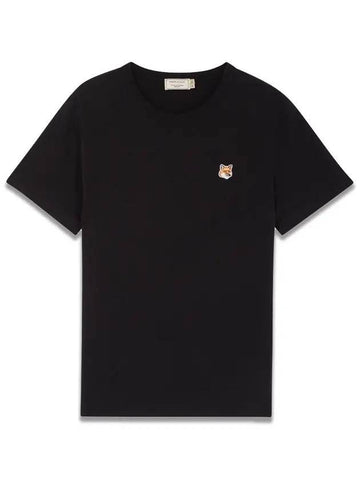 Men's Fox Head Patch Short Sleeve TShirt AM00103KJ0008 - MAISON KITSUNE - BALAAN 1