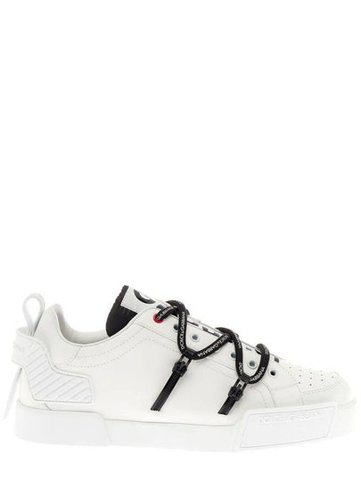 Dolce & Gabbana Men's Portofino Low Top Sneakers White - DOLCE&GABBANA - BALAAN 2