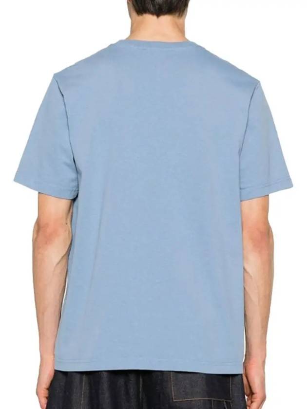 Bold Fox Head Patch Comfort Short Sleeve T-Shirt Blue - MAISON KITSUNE - BALAAN 3