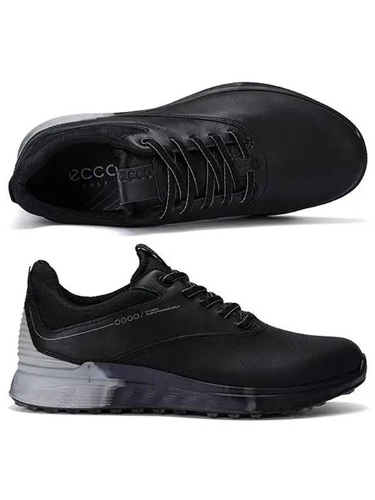 S Three Golf Spikeless Black - ECCO - BALAAN 1