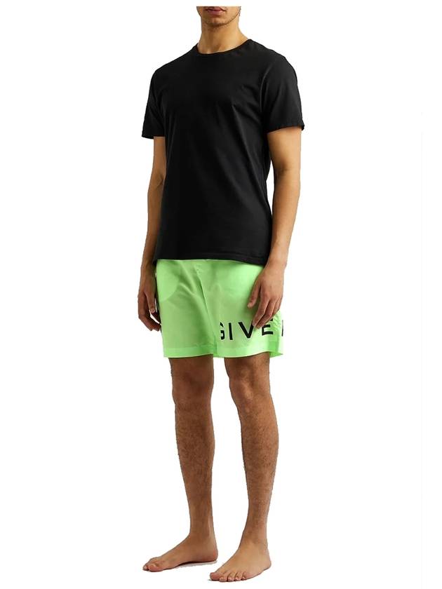 logo swim shorts neon - GIVENCHY - BALAAN 3