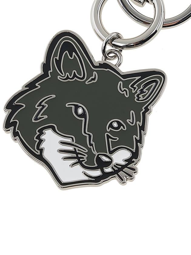 Bold Fox Head Metal Key Holder Khaki - MAISON KITSUNE - BALAAN 6