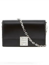 box leather chain small 4G shoulder bag black silver cabinet - GIVENCHY - BALAAN 3