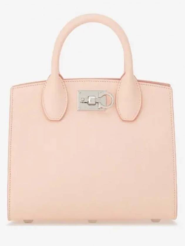 Gancini Studio Box Tote Bag Pink - SALVATORE FERRAGAMO - BALAAN 2