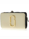 Snapshot Compact Logo Zipper Medium Wallet Ivory - MARC JACOBS - BALAAN 3